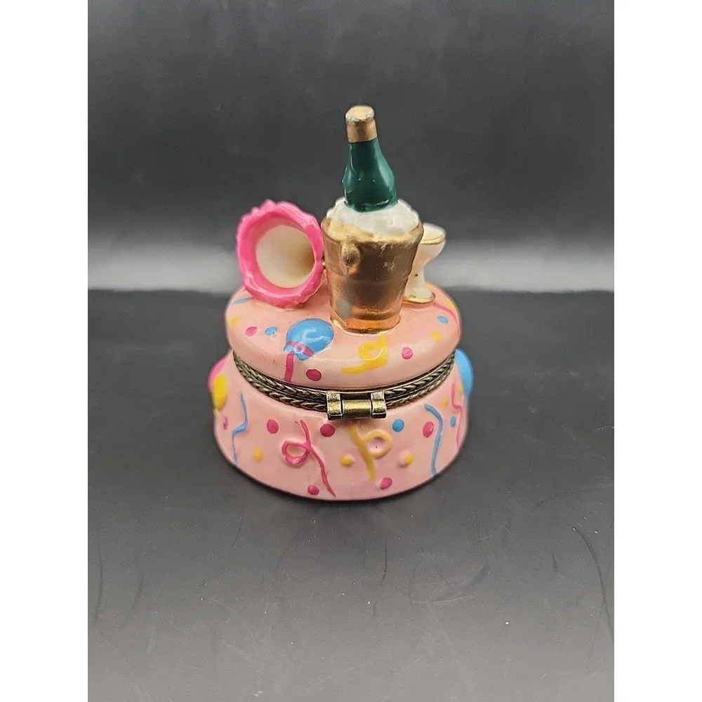 Takahashi Bunny Enesco Decorative Trinket Boxes Hinge Teapots & Champagne Party!